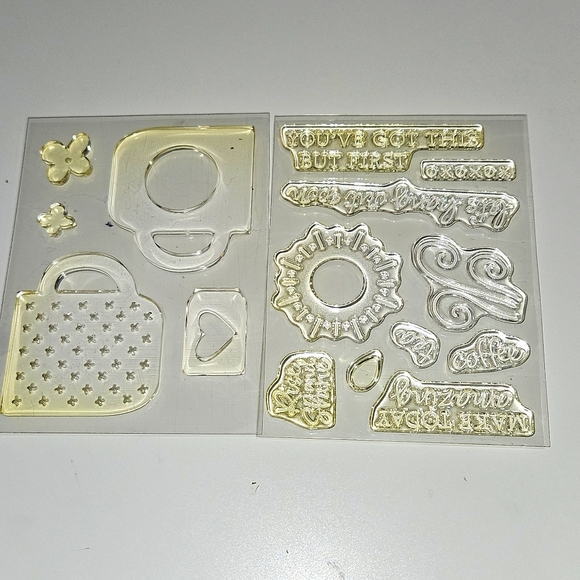 Rise & Shine clear cling mount stamp set new - Picture 2 of 3